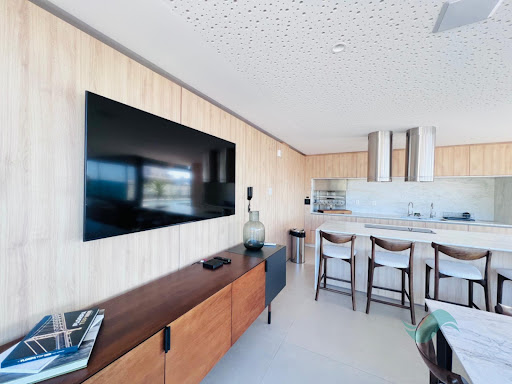 área gourmet com vista para o mar