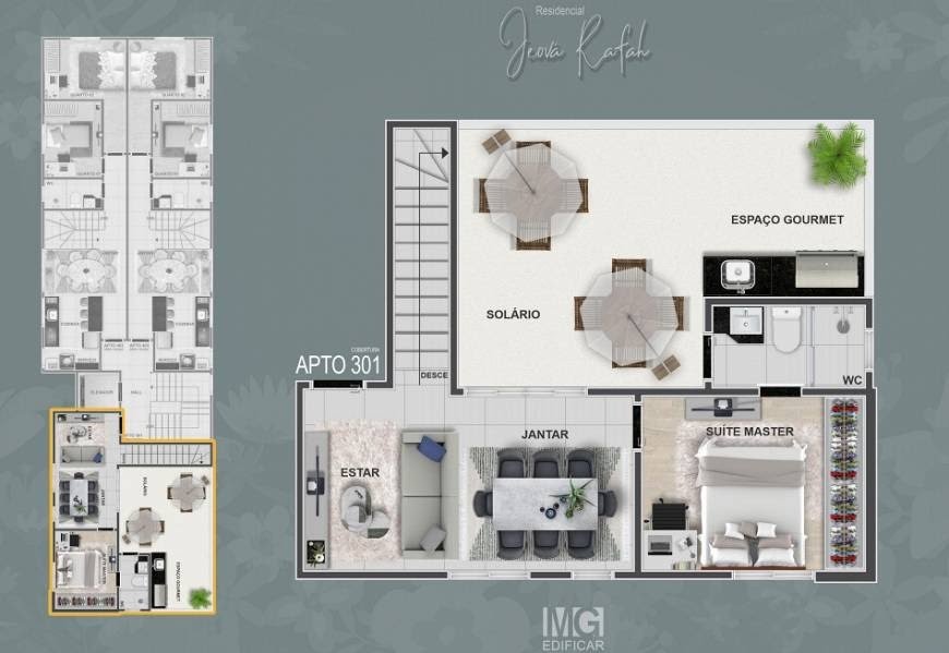 Cobertura à venda com 3 quartos, 1 suíte, 2 vagas e 50m² no Letícia, Belo Horizonte (MG) — foto 11 de 17