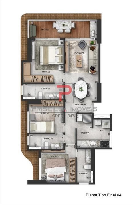 Apartamento à venda com 3 quartos, 3 suítes, 2 vagas e 82m² no Jardim Oceania, João Pessoa (PB) — foto 29 de 30