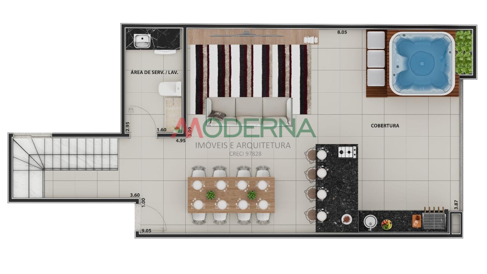 Cobertura à venda com 2 quartos, 1 suíte, 2 vagas e 124m² no Centro, São Bernardo do Campo (SP) — foto 9 de 13