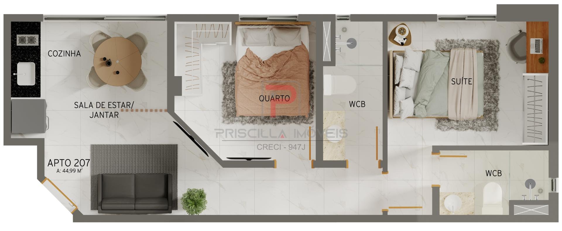 Apartamento à venda com 1 quarto, 1 banheiro e 29m² no Jardim Oceania, João Pessoa (PB) — foto 17 de 19