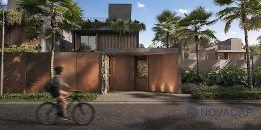 Casa em condomínio em arquitetura biofílica, trazendo a qualidade de vida para a vida na cidade.