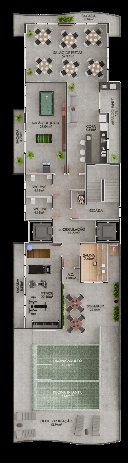 Apartamento à venda com 2 quartos, 1 suíte, 1 vaga e 71m² no Caiçara, Praia Grande (SP) — foto 7 de 24