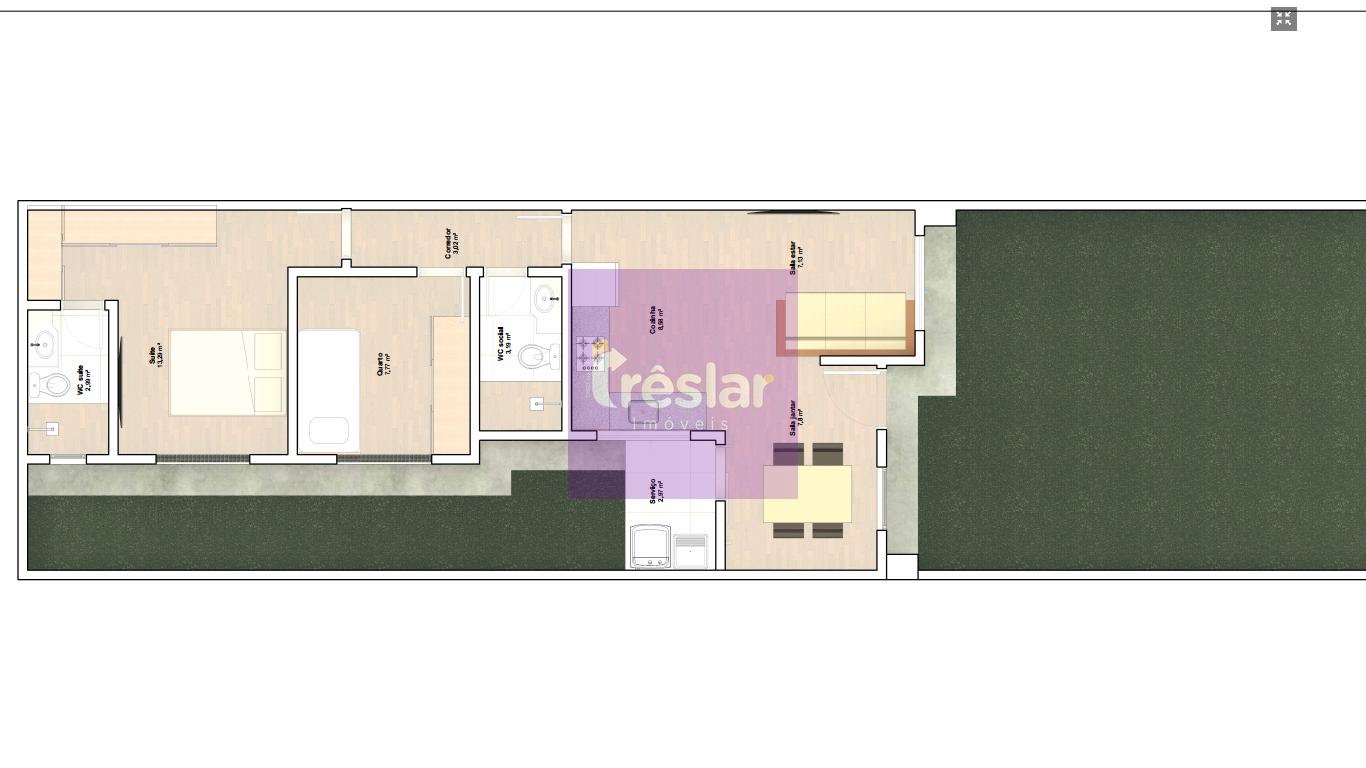 Casa à venda com 2 quartos, 1 suíte, 2 vagas e 65m² no Nova Três Lagoas, Três Lagoas (MS) — foto 2 de 2