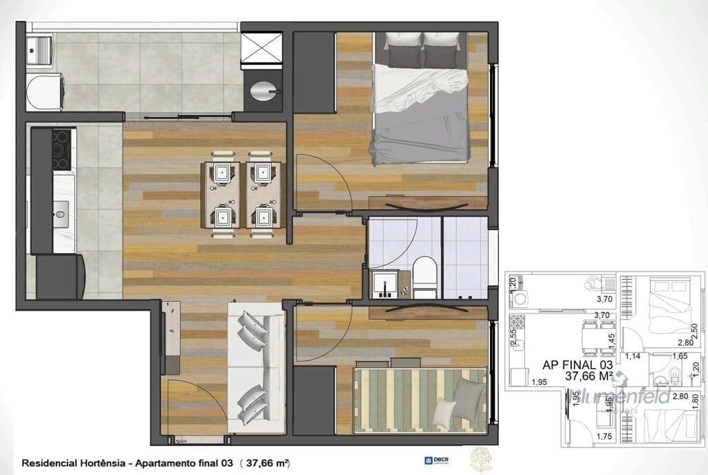 Apartamento à venda com 2 quartos, 1 banheiro, 1 vaga e 37m² no Nossa Senhora do Carmo, Arujá (SP) — foto 10 de 11