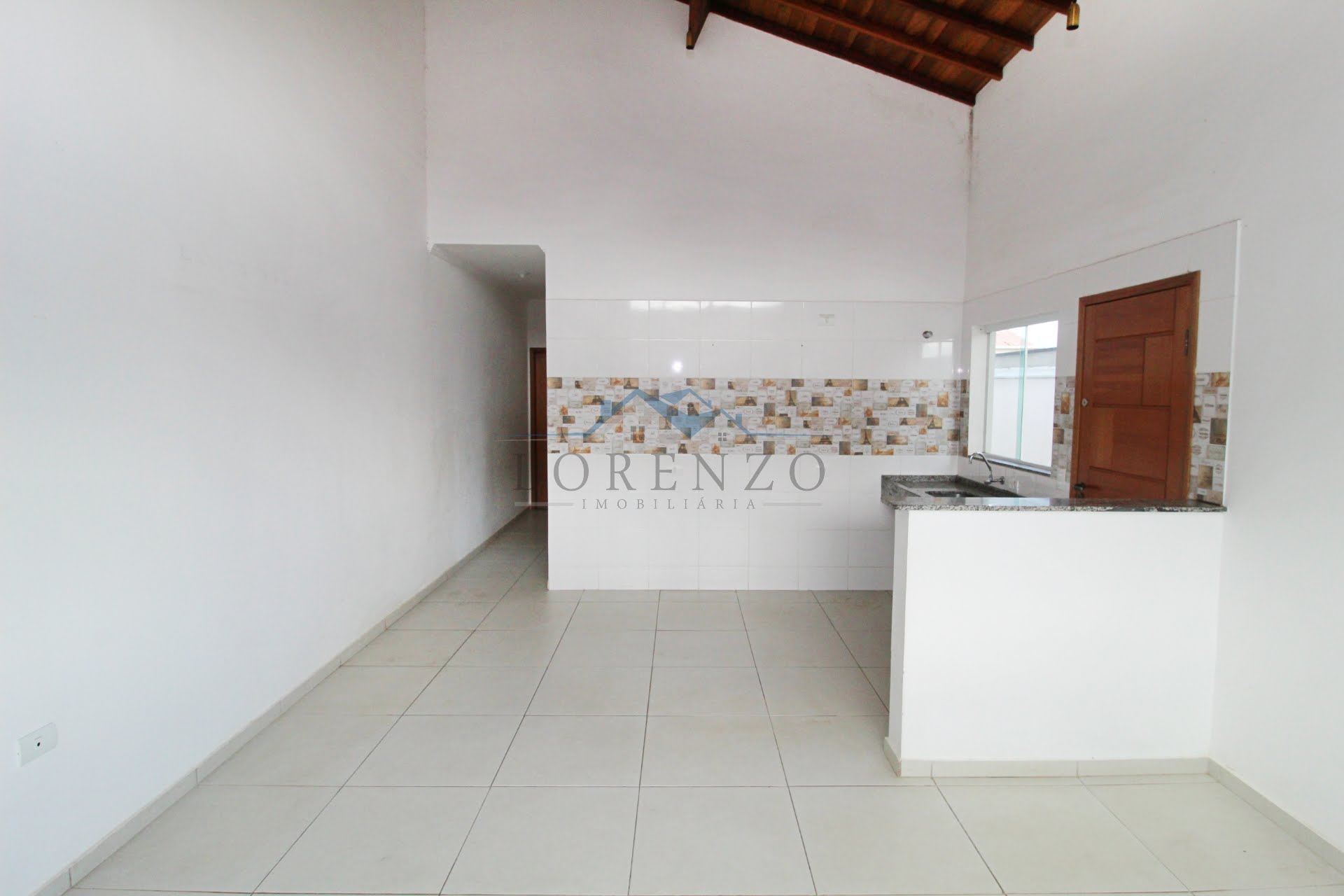 Sala de estar e cozinha