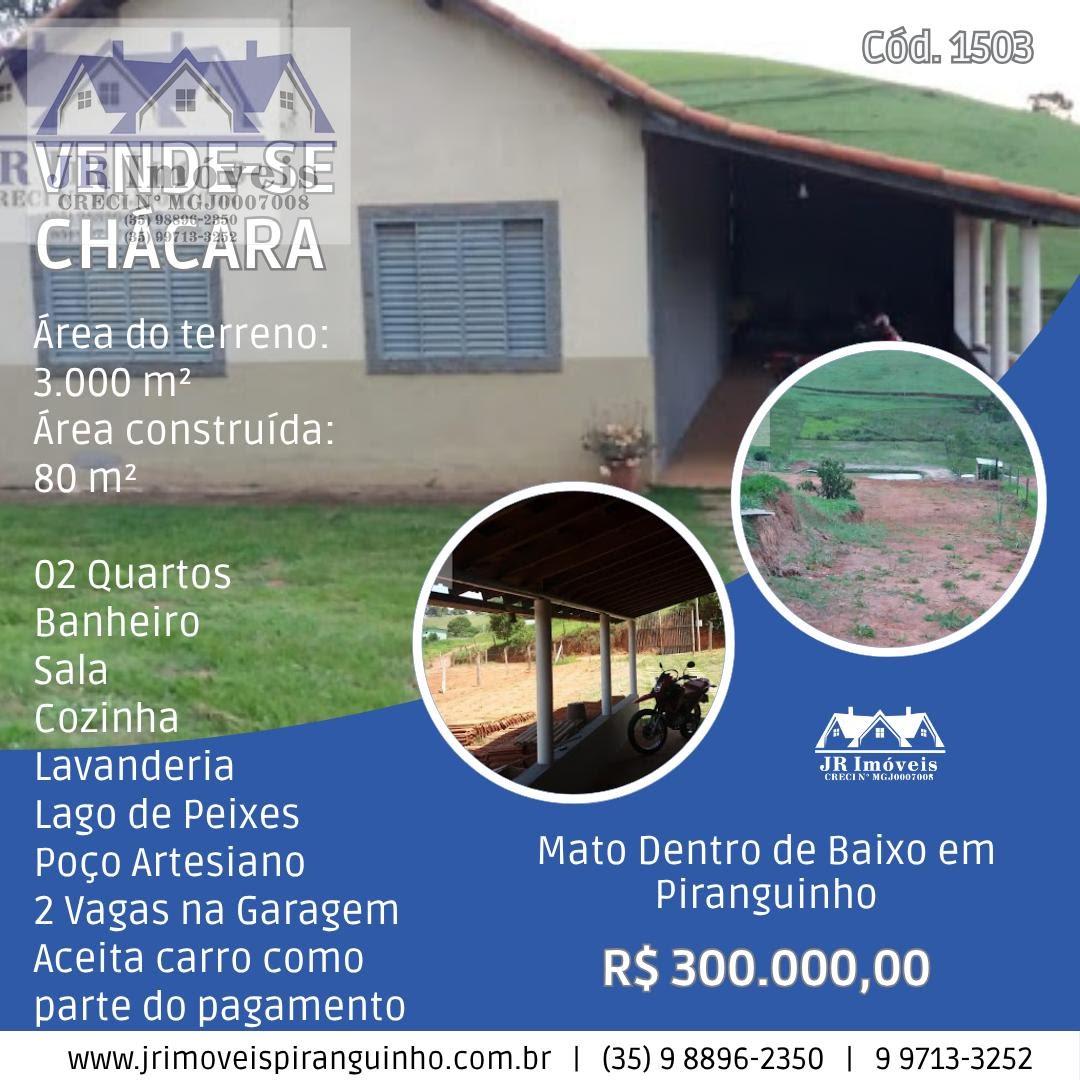 Rural à venda com 3000m² de terreno no Mato Dentro de Baixo, Piranguinho (MG) — foto 6 de 7