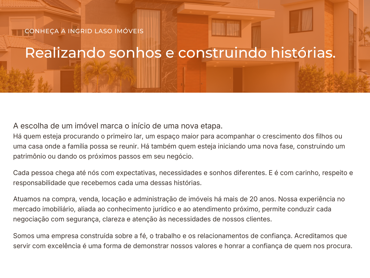 Ingrid Laso Imóveis — Quem somos