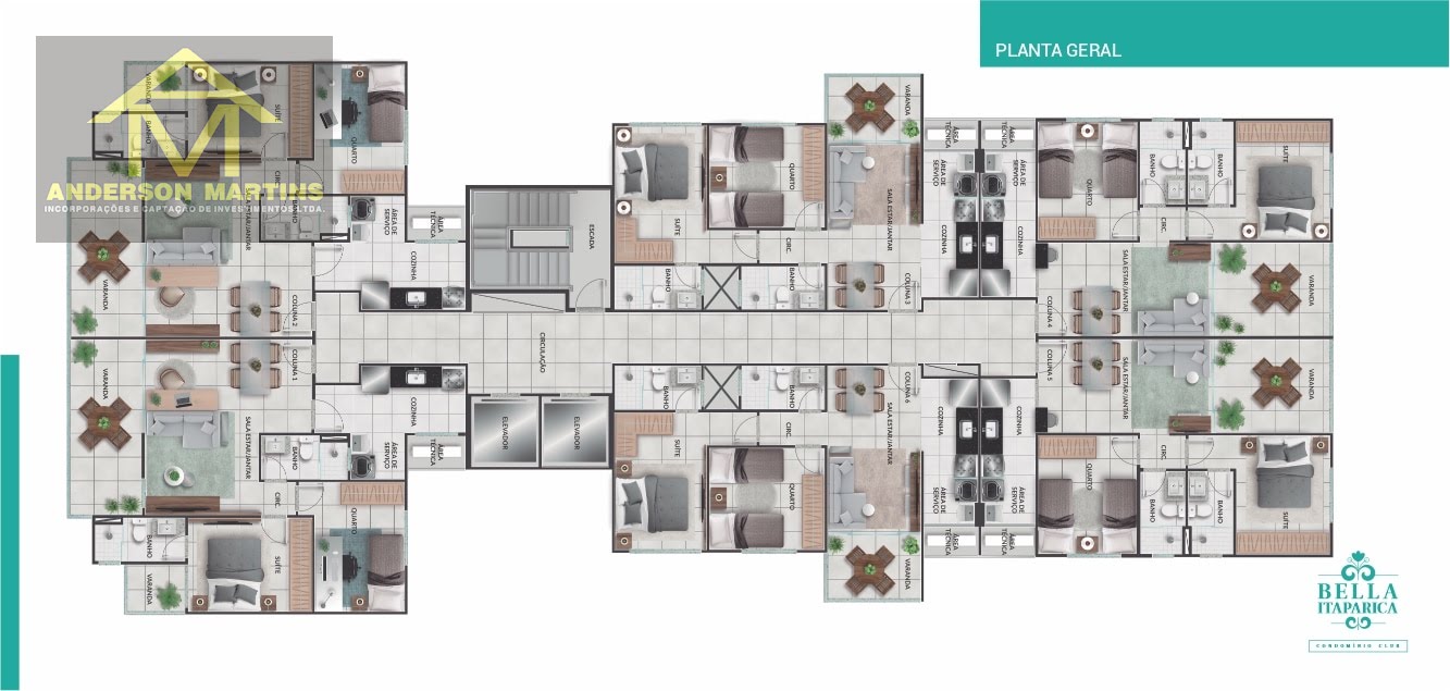 Apartamento à venda com 3 quartos, 2 banheiros, 1 vaga e 71m² no Coqueiral de Itaparica, Vila Velha (ES) — foto 17 de 20