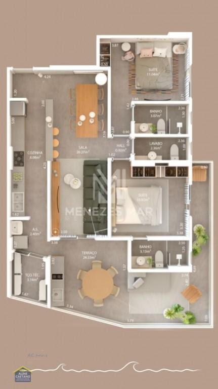 Apartamento à venda com 2 quartos, 2 suítes, 2 vagas e 98m² no Guilhermina, Praia Grande (SP) — foto 28 de 30