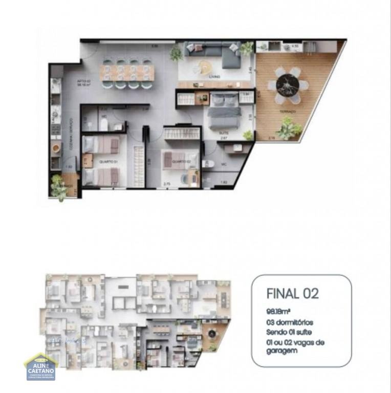 Apartamento à venda com 3 quartos, 1 suíte, 2 vagas e 108m² no Solemar, Praia Grande (SP) — foto 12 de 19
