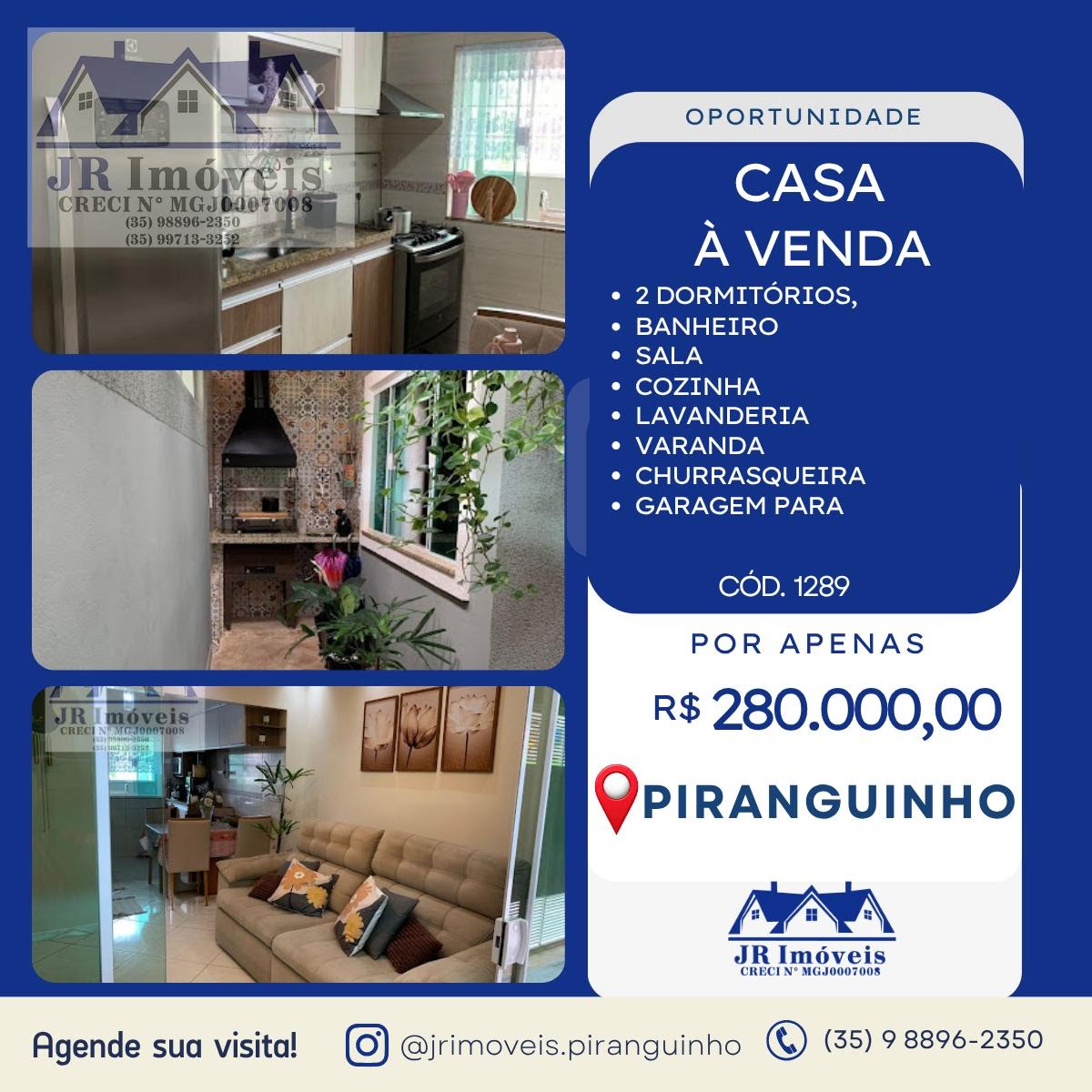 Casa à venda com 2 quartos, 1 banheiro, 1 vaga e 100m² no Sossego, Piranguinho — foto principal