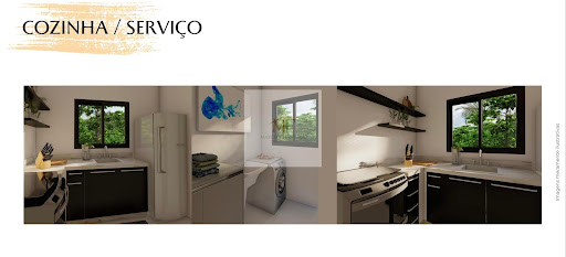 COZINHA E ÁREA DE SERVIÇO