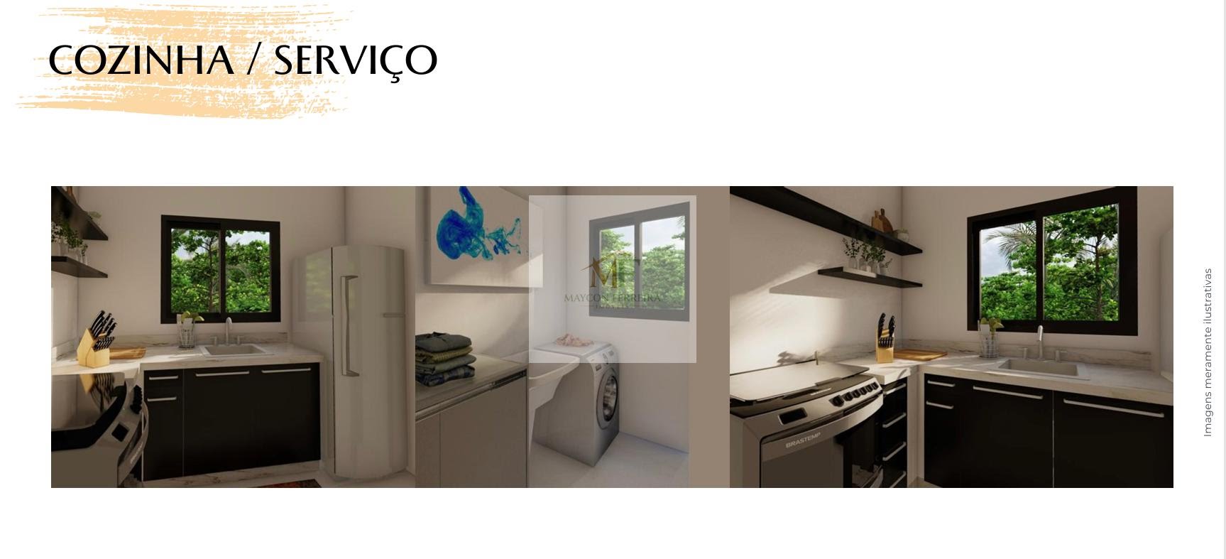 COZINHA E ÁREA DE SERVIÇO