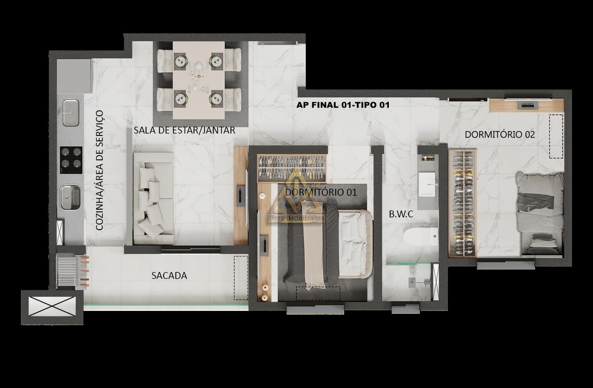 Apartamento à venda com 2 quartos, 1 banheiro, 1 vaga e 50m² no Salto Norte, Blumenau (SC) — foto 28 de 28