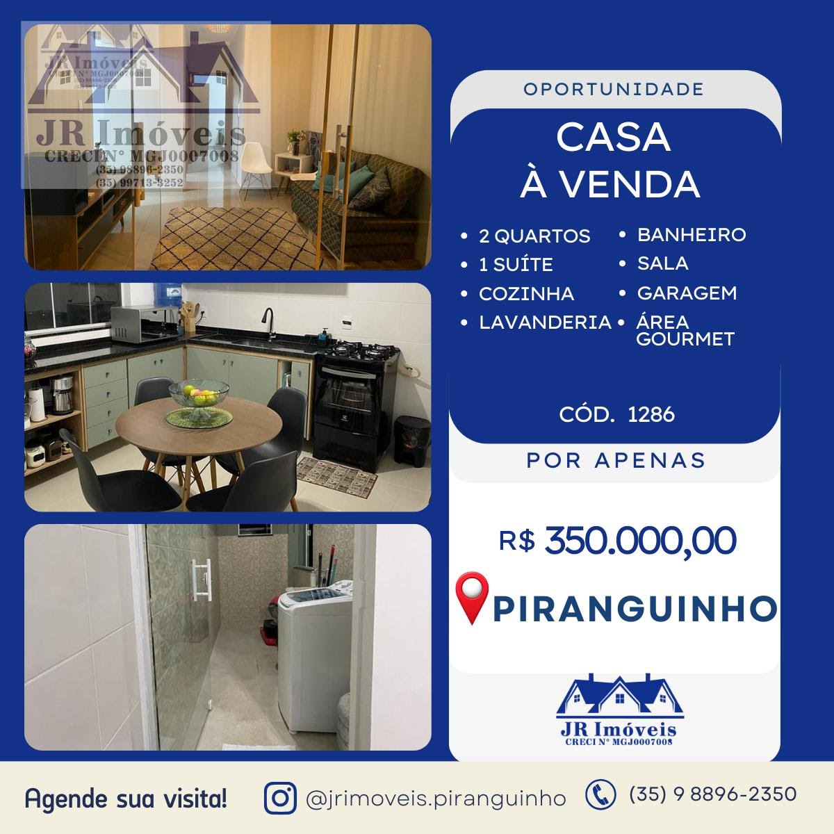 Casa à venda com 2 quartos, 1 banheiro, 1 vaga e 110m² no Jardim Beira Rio, Piranguinho — foto principal