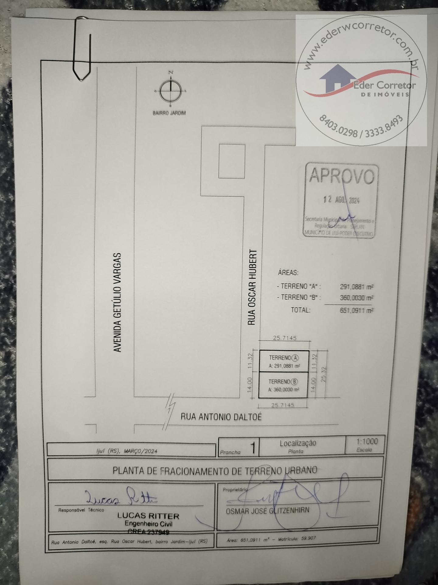 Terreno à venda com 360m² de terreno no Jardim-terreno, Ijuí (RS) — foto 21 de 22