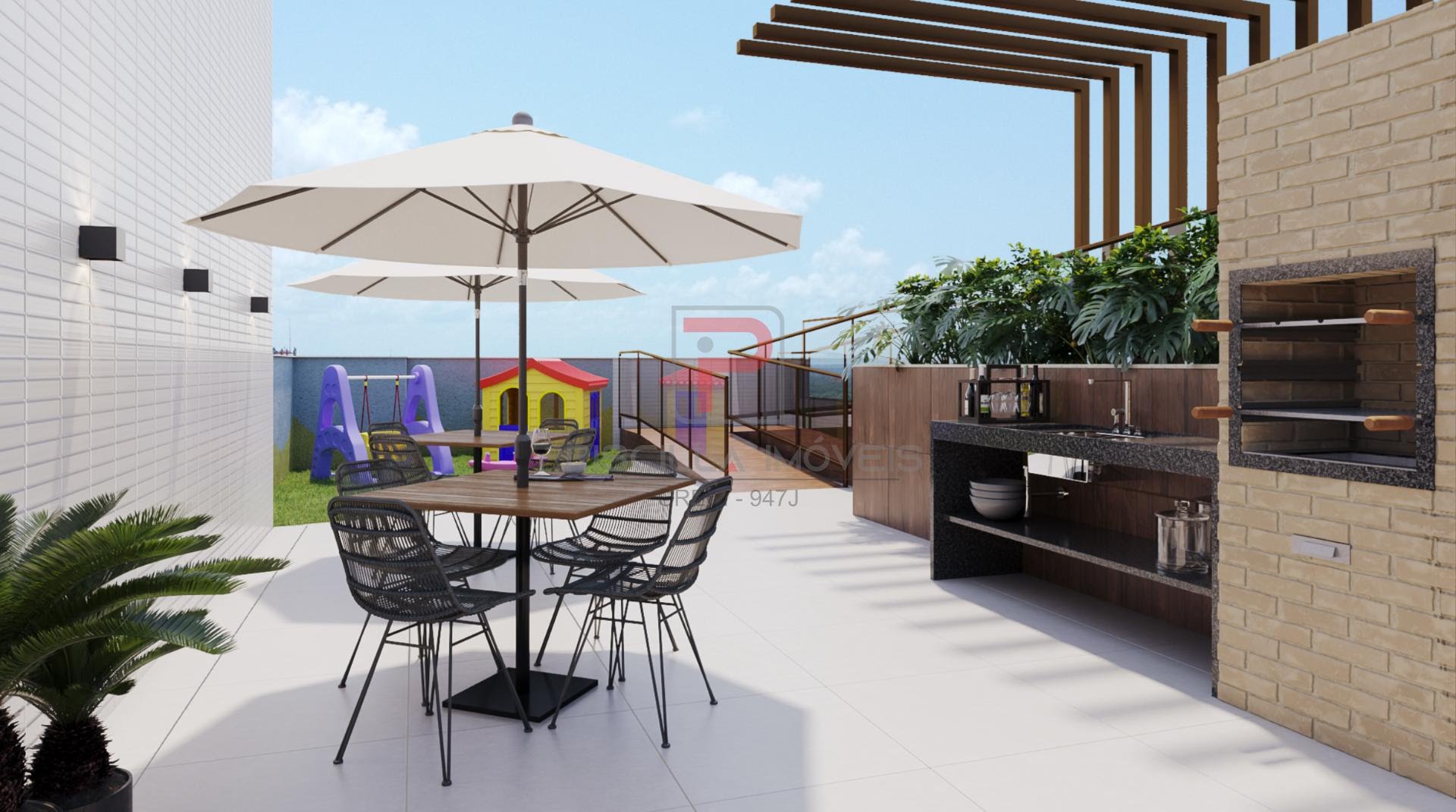 Apartamento à venda com 3 quartos, 1 suíte e 71m² no Ponta de Campina, Cabedelo (PB) — foto 4 de 9