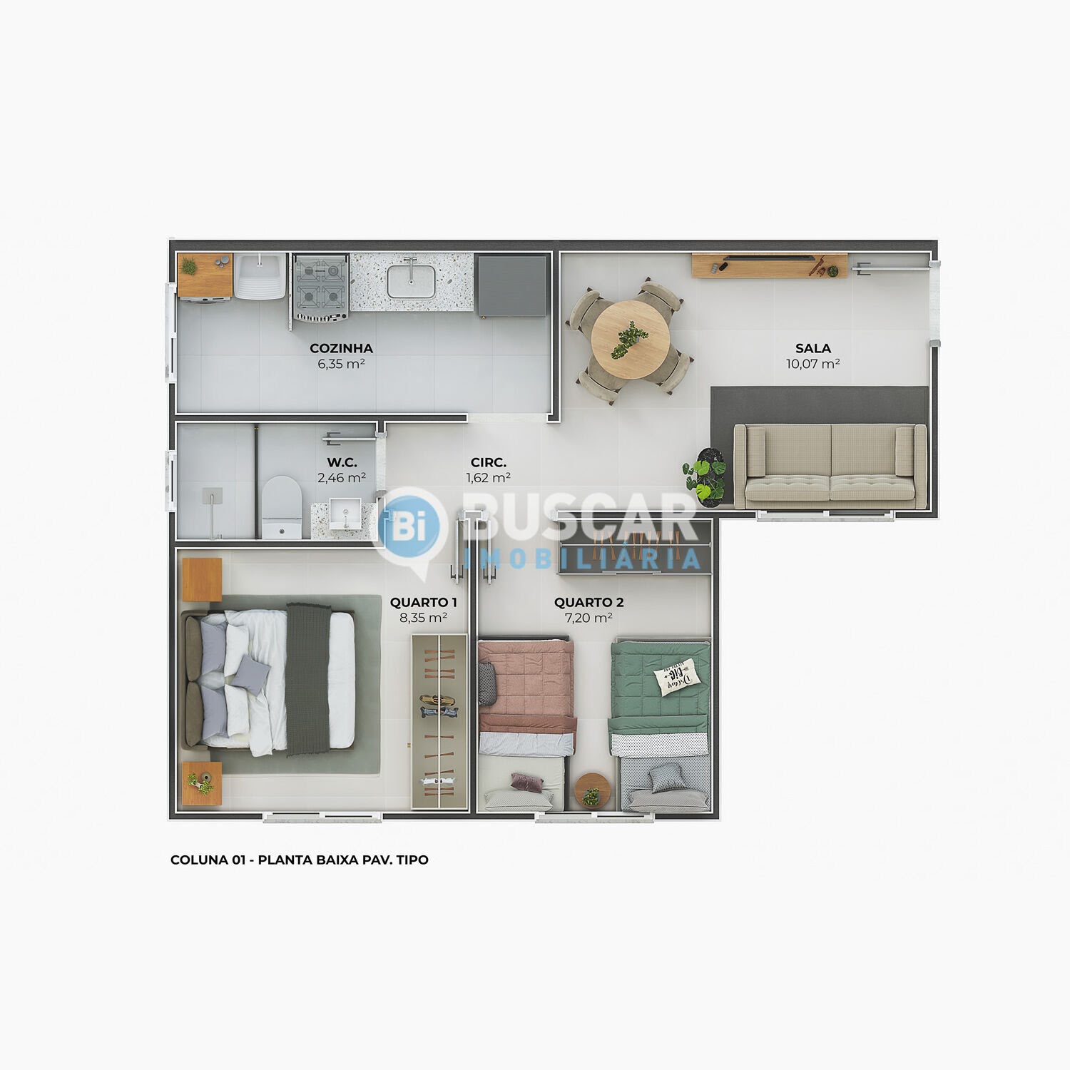 Apartamento à venda com 2 quartos, 1 banheiro e 40m² no Mangabeira, Feira de Santana (BA) — foto 2 de 4
