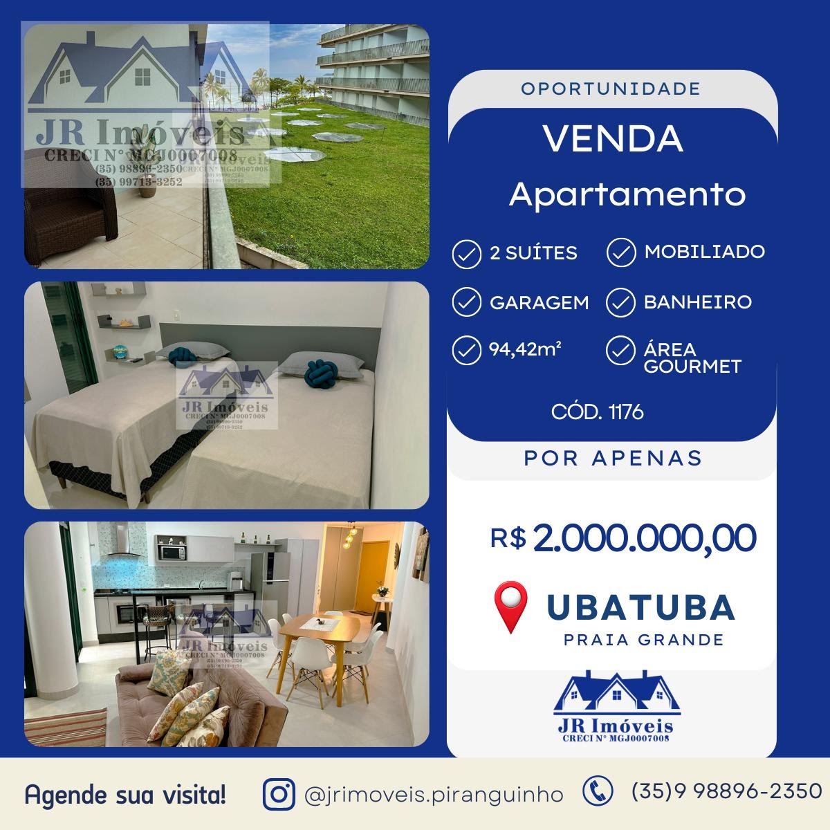 Apartamento à venda com 1 banheiro e 2 vagas no Praia Grande, Ubatuba — foto principal