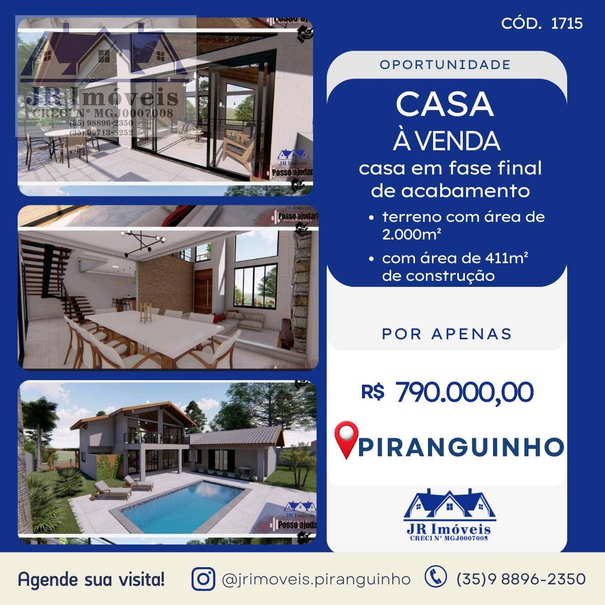 Casa à venda com 5 quartos, 2 banheiros e 2000m² no Carneiros, Piranguinho — foto principal