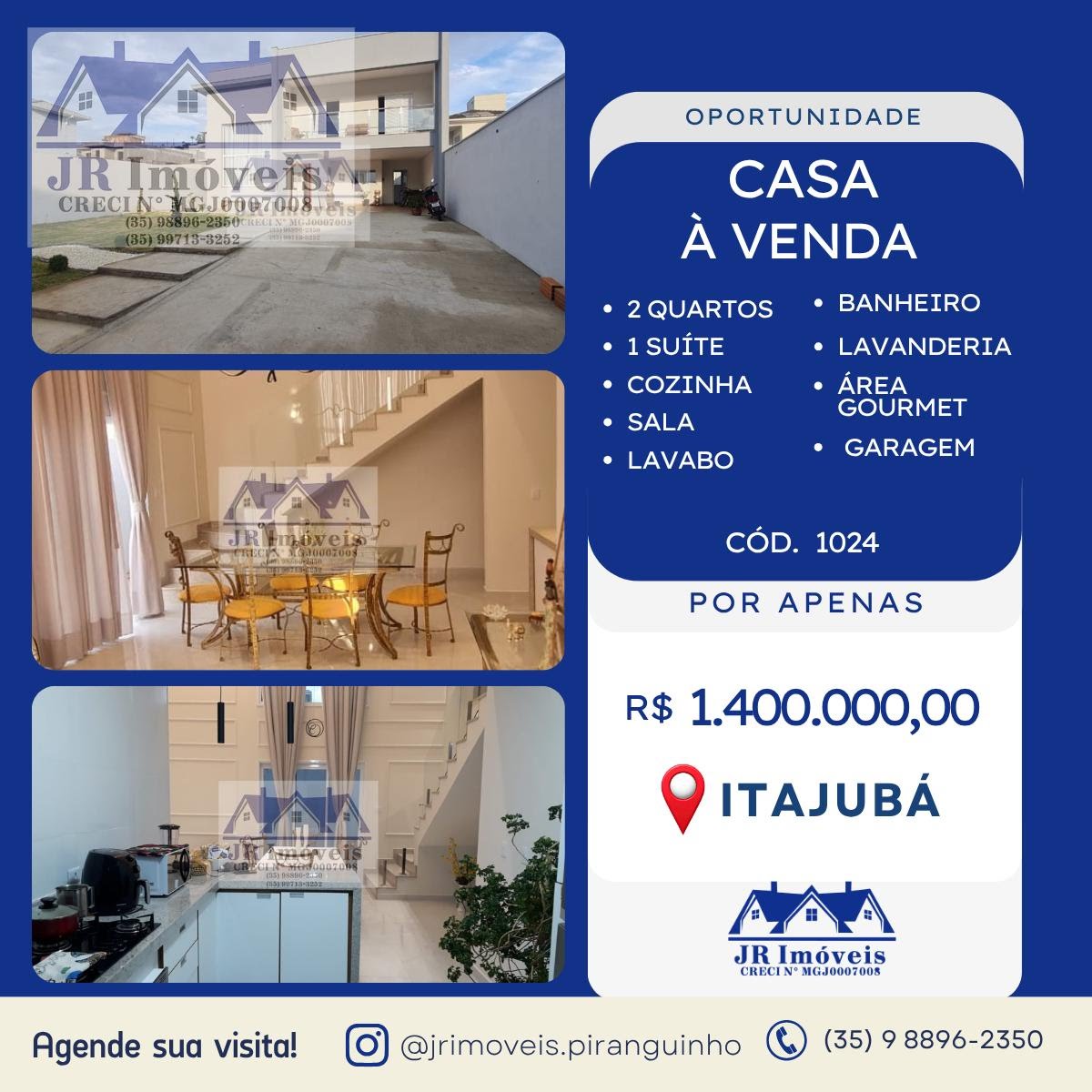 Casa à venda com 2 quartos, 2 banheiros e 318m² no Centro, Itajubá — foto principal