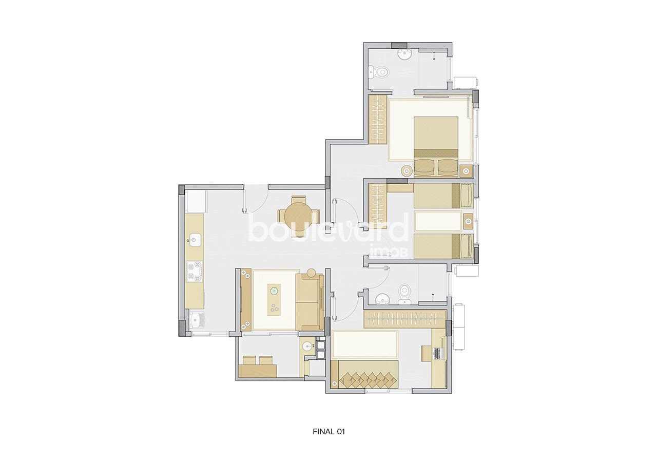 Apartamento à venda com 3 quartos, 1 suíte, 1 vaga e 69m² no Nova Palhoça, Palhoça (SC) — foto 14 de 14