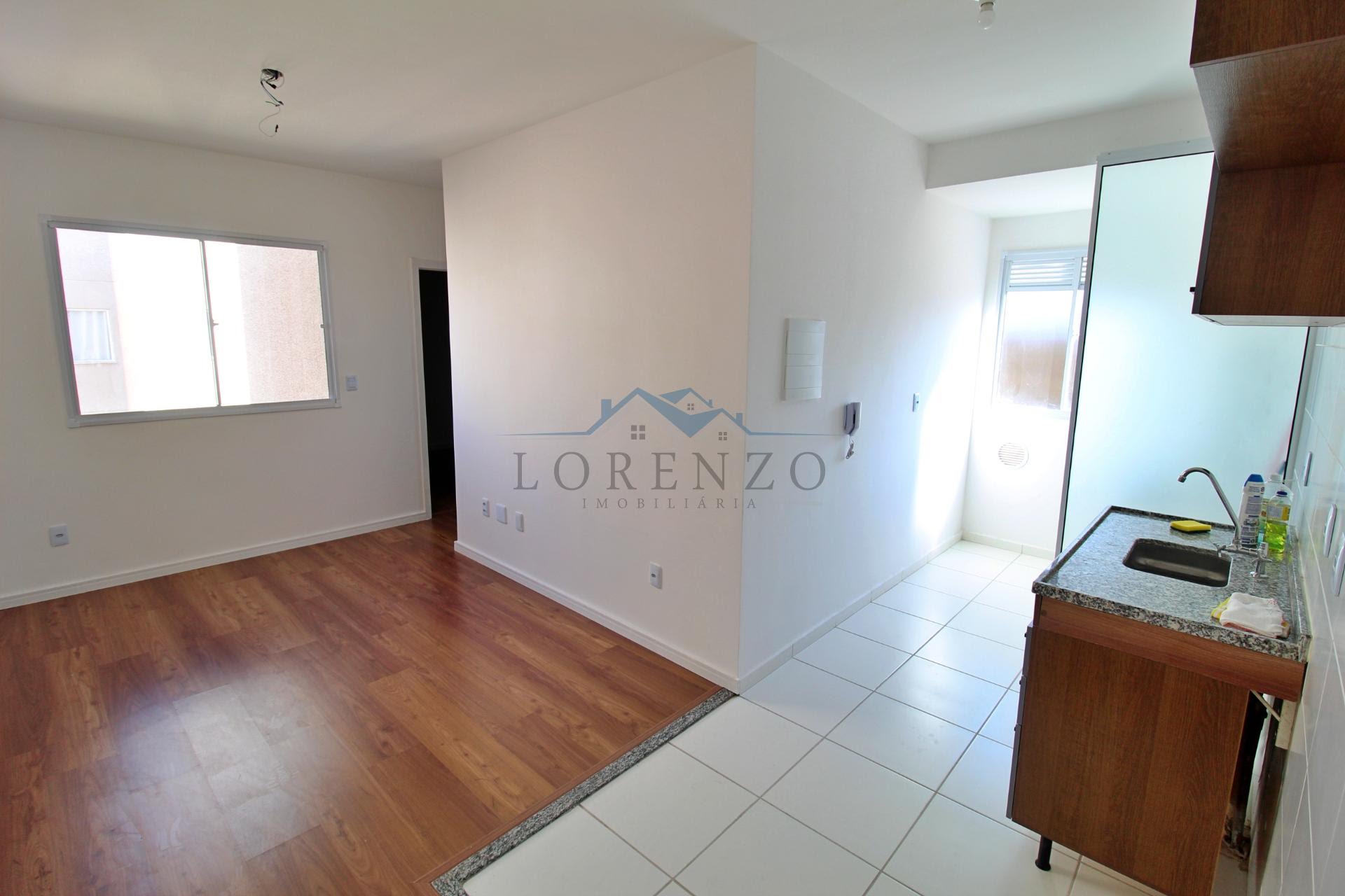 Sala de estar e cozinha