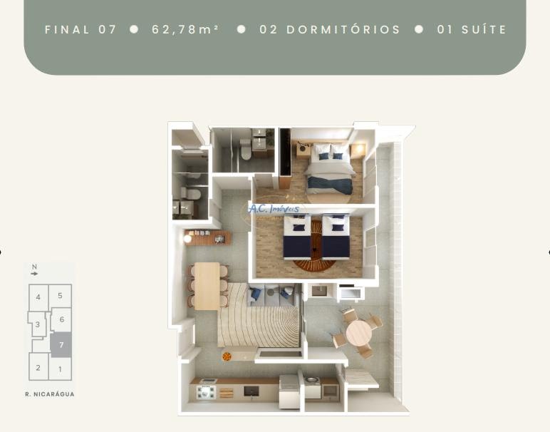 Apartamento à venda com 2 quartos, 1 suíte, 1 vaga e 56m² no Guilhermina, Praia Grande (SP) — foto 27 de 28