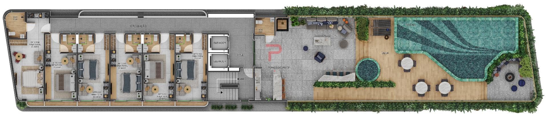 Apartamento à venda com 1 quarto, 1 banheiro e 31m² no Manaíra, João Pessoa (PB) — foto 24 de 25