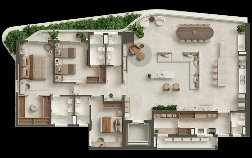 Apartamento na Aldeota, Fortaleza: 4 dormitórios, 4 suítes e 5 banheiros. Conforto e localização premium.