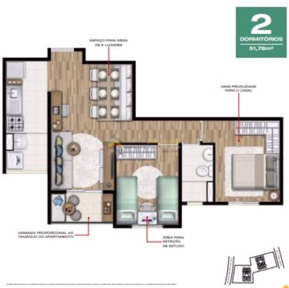 Prédio Inteiro, 51 m² - Foto 15