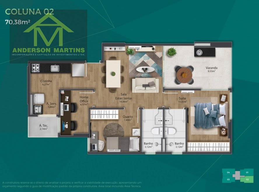 Apartamento, 3 quartos, 73 m² - Foto 17