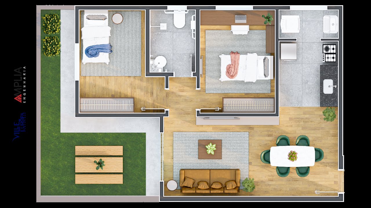 Apartamento à venda com 3 quartos, 1 vaga e 69m² no Boa Esperança, Santa Luzia (MG) — foto 9 de 13