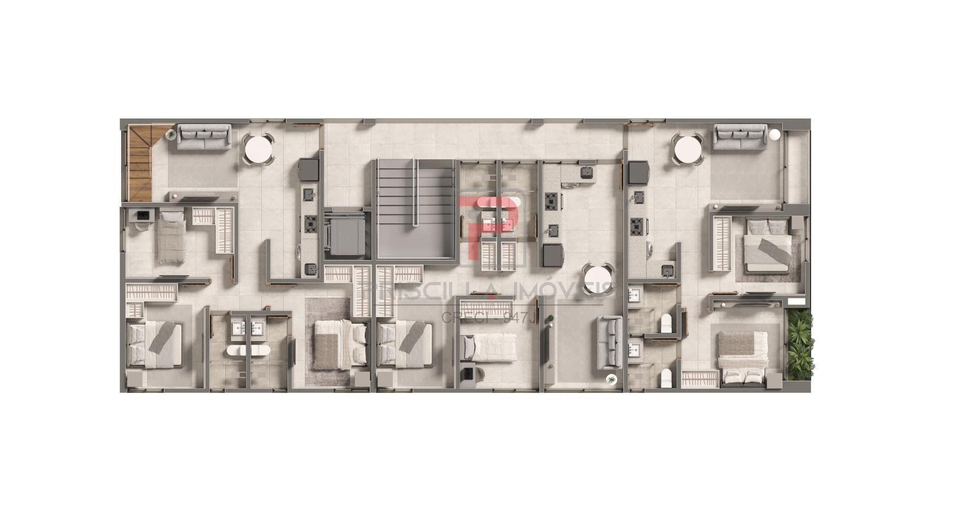Apartamento à venda com 3 quartos, 1 suíte e 68m² no Bessa, João Pessoa (PB) — foto 9 de 10