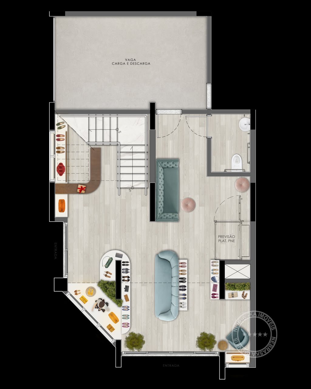 Planta 01 - 179m² - loja