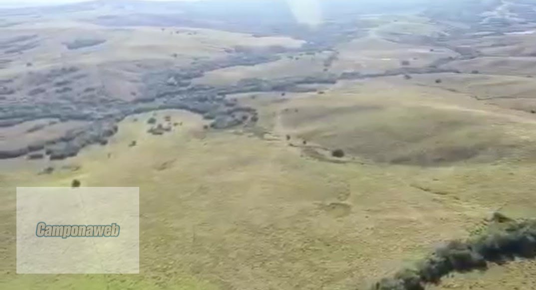 Vista aérea da propriedade