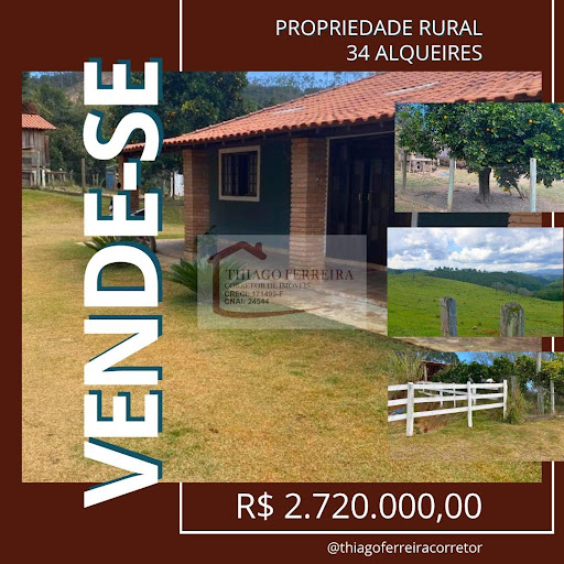 Fazenda em Área rural  -  Cunha