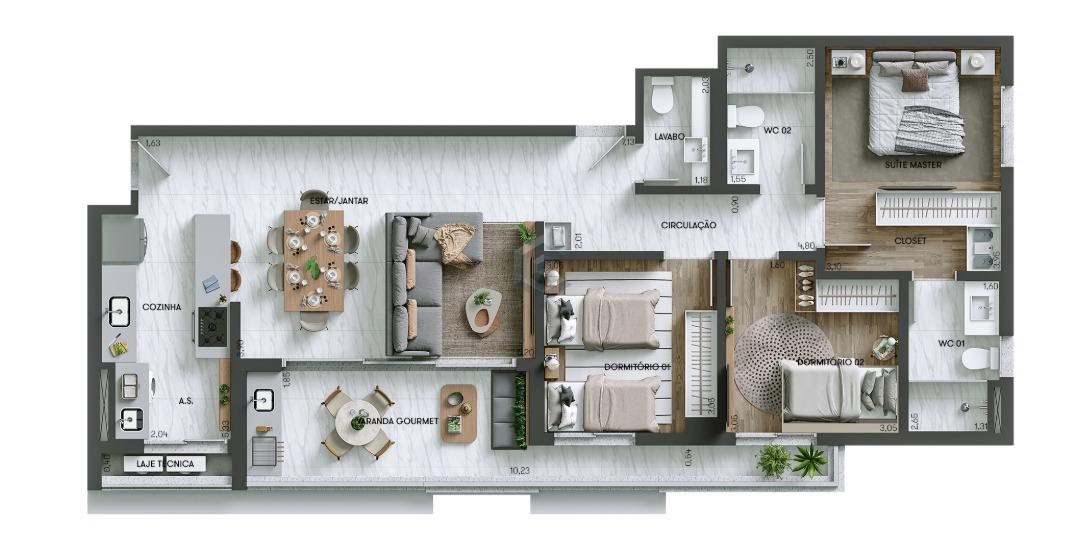 Apartamento à venda com 2 quartos, 1 suíte, 2 vagas e 78m² no Jardim Portal da Colina, Sorocaba (SP) — foto 11 de 30