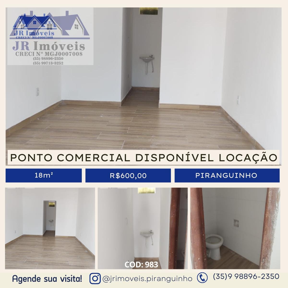 Comercial para alugar com 18m² no Centro, Piranguinho — foto principal