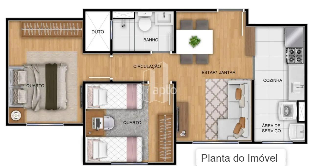 Apartamento à venda com 2 quartos, 1 banheiro e 42m² no Chácaras São Pedro, Aparecida de Goiânia (GO) — foto 11 de 11