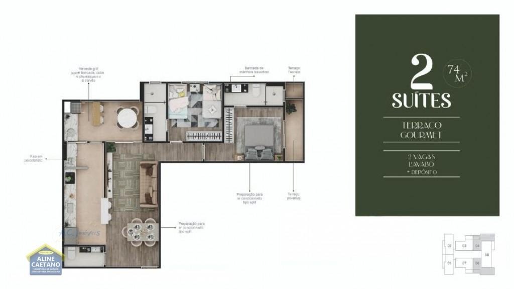 Apartamento à venda com 2 quartos, 2 suítes, 2 vagas e 69m² no Canto do Forte, Praia Grande (SP) — foto 30 de 30