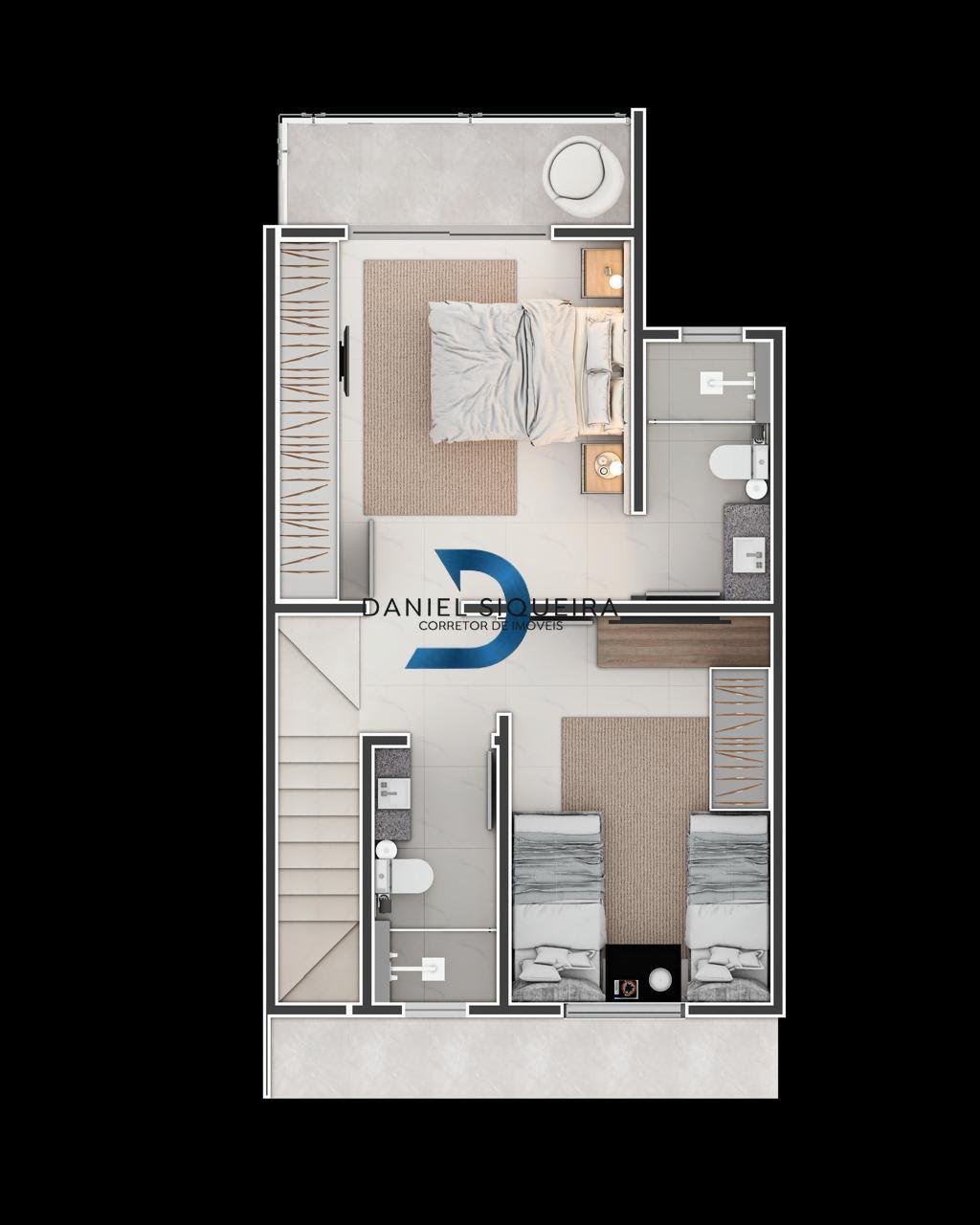 Casa à venda com 2 quartos, 1 suíte, 1 vaga e 70m² no Fundos, Biguaçu (SC) — foto 4 de 7