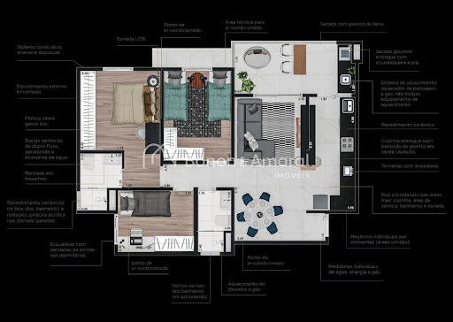Apartamento, 2 quartos, 97 m² - Foto 2