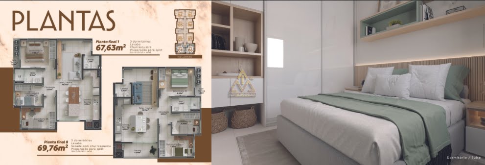 Apartamento à venda com 2 quartos, 1 banheiro, 1 vaga e 51m² no Água Verde, Blumenau (SC) — foto 15 de 17