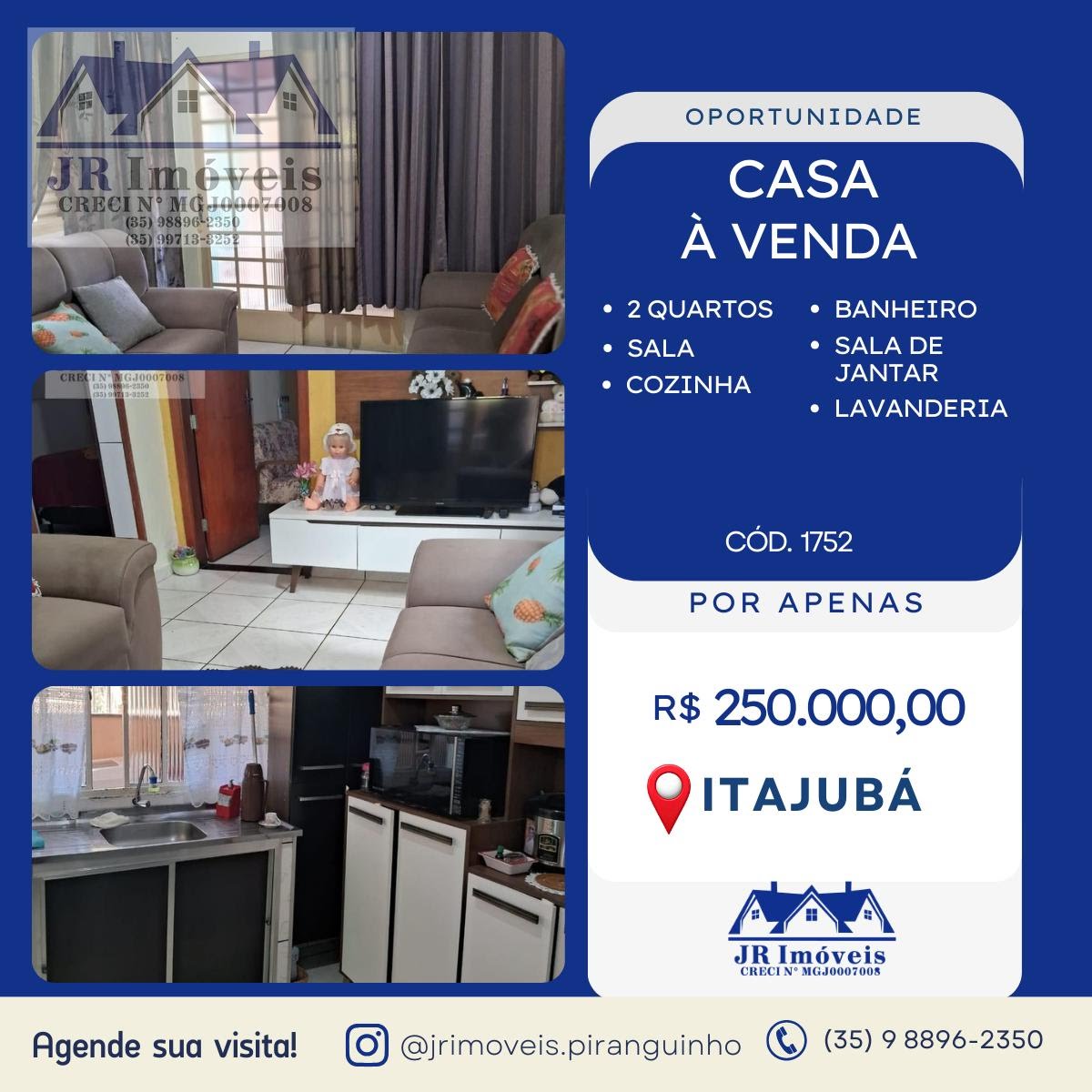 Casa à venda com 2 quartos, 1 banheiro e 115m² no Vila Isabel, Itajubá — foto principal