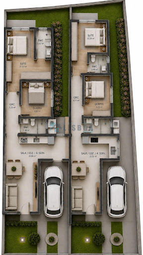 Casa Geminada em Forquilhas Oeste  -  São José