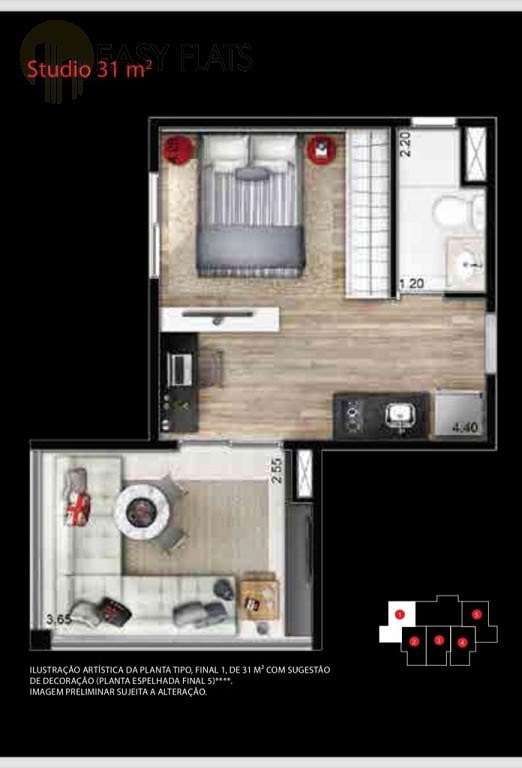 Apartamento à venda com 1 quarto, 1 suíte, 1 vaga e 31m² no Jardim Paulista, São Paulo (SP) — foto 20 de 20