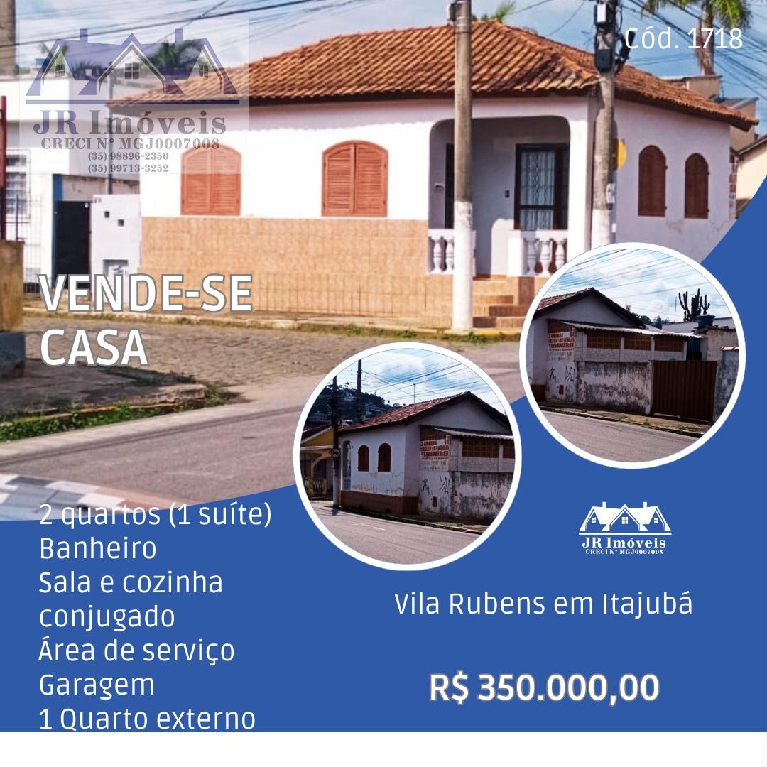 Casa à venda com 2 quartos e 1 suíte no Vila Rubens, Itajubá (MG) — foto 2 de 4