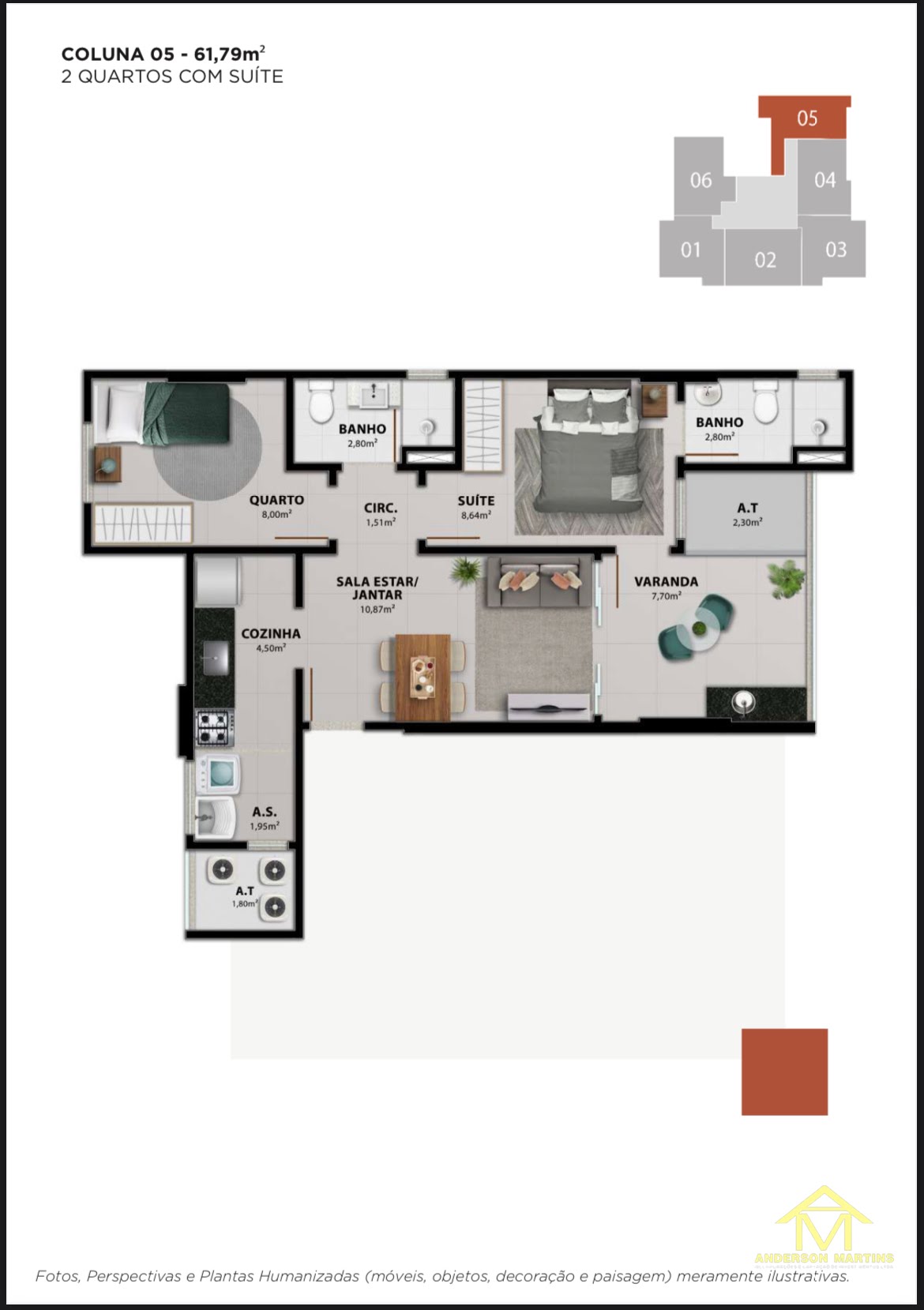 Apartamento à venda com 2 quartos, 2 banheiros, 1 vaga e 69m² no Jockey de Itaparica, Vila Velha (ES) — foto 14 de 20